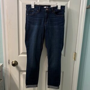 LC Lauren Conrad Cuffed Skinny Ankle Jeans